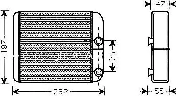 Výměník tepla Chladič topení (82.42.590) MITSUBISHI