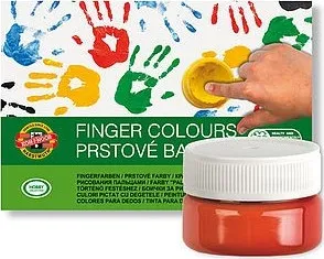 Speciální výtvarná barva Prstové barvy KOH-I-NOOR - 6ks