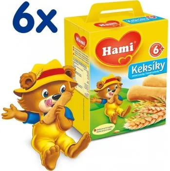 Nutricia Hami Keksíky dětské sušenky 6 x 180 g