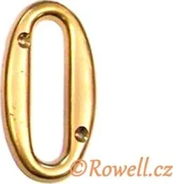 Číslo C2s - čísélko 50mm - zlaté ""0"" - Rowell