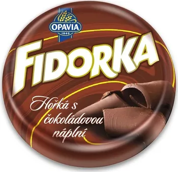 Opavia Fidorka hořká s čokoládovou náplní 30 g