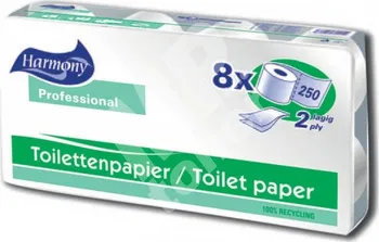 Toaletní papír Papír toaletní Harmony Profesional, 2 vrstvy, bílé 50% (8)