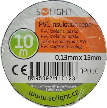 Izolační páska Solight izolační páska, 15mm x 0,13mm x 10m, černá