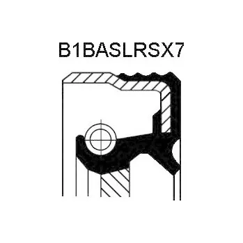 Hřídel nápravy Corteco těsnící kroužek, předlohová hřídel 20026418B