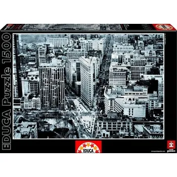 Puzzle Educa Černobílá křižovatka 1500 dílků