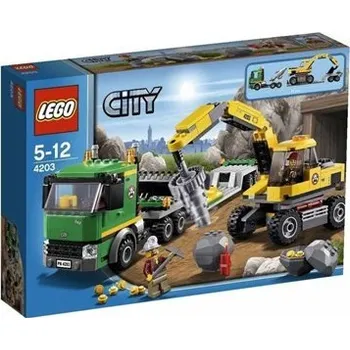 Stavebnice LEGO LEGO City 4203 Přeprava rypadla  