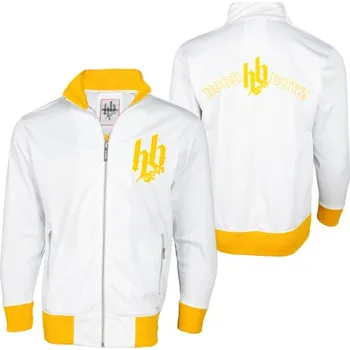 Pánská mikina Hoodboyz Front & Back Logo Men Zip Sweat White Yellow