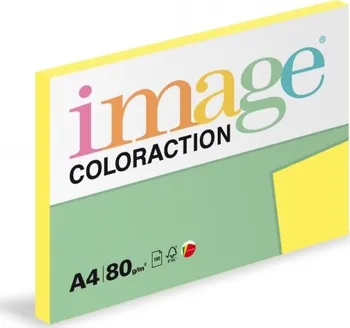 Barevný papír Papír kopírovací Coloraction A4 80 g žlutá střední