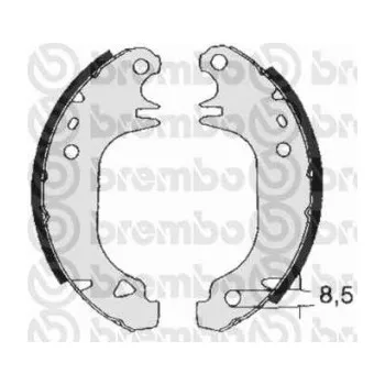 Brzdová čelist Brembo sada brzdových čelistí S 61 535