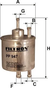 Palivový filtr Filtr palivový FILTRON (FI PP947) MERCEDES-BENZ