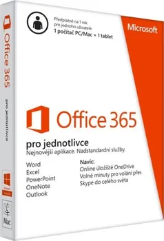 Microsoft Office 365 pro jednotlivce CZ od 895 Kč - Zboží