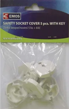 Elektrická zásuvka Záslepka do zásuvky bezpečnostní 5ks + 1x klíč
