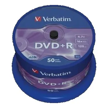 Optické médium Verbatim DVD+R DataLife Plus 4,7 GB cake box 50 pack