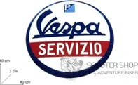 PLECHOVÁ CEDULE VESPA SERVIZIO 