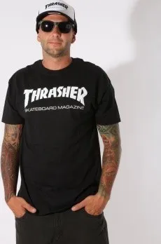 Pánské tričko Triko Thrasher Skate Mag černé