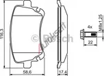 Sada brzdových destiček BOSCH (BO…