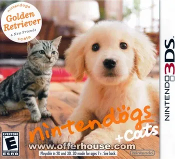 Hra pro Nintendo 3DS Nintendogs + Cats: Golden Retriever and New Friends Nintendo 3DS