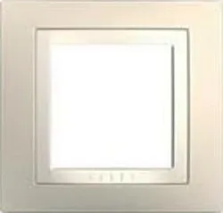 MGU2.002.559 Krycí rámeček jednonásobný kompletní Cream/marfil