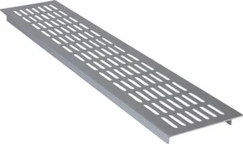 Ventilace Hliníková mřížka Wallair N35847, 480 x 100 x 16 mm, stříbrná
