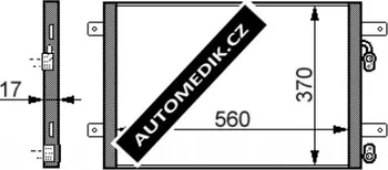 Výparník klimatizace Chladič klimatizace - kondenzátor (42.48.540)