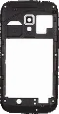 Náhradní kryt pro mobilní telefon SAMSUNG i8160 Galaxy Ace 2 střední kryt black / černý