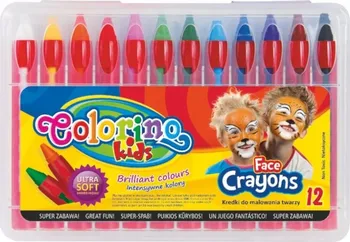 Karnevalový doplněk Colorino barvy obličejové v tužce 12 barev