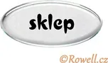 SD štítek stříbrný ""sklep"" - Rowell