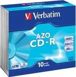 Verbatim CD-R 10 Pack Slim Crystal DLP…
