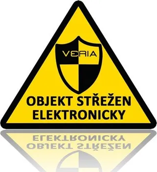 Výstražná samolepka - Objekt střežen elektronicky