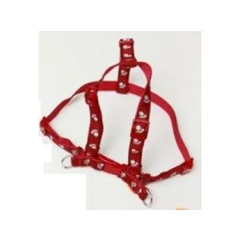 Postroj pro psa BAFPET Postroj popruh TLAPKY č.3-4 červený 20 mm
