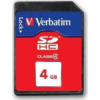Paměťová karta Verbatim Secure Digital Card 4GB SDHC Class 4