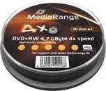 MediaRange DVD+RW 4.7GB 4x spindl 10…