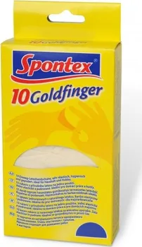Čisticí rukavice SPONTEX Goldfinger latexové rukavice M 10 kusů