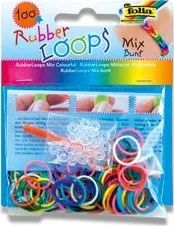 Gumičky Rubber Loops - 100 ks, mix barev