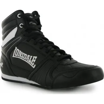 Boxerská obuv Lonsdale Tornado Junior Boxing Boots černé/bílé