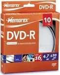Memorex DVD-R 4,7 GB 16x 10