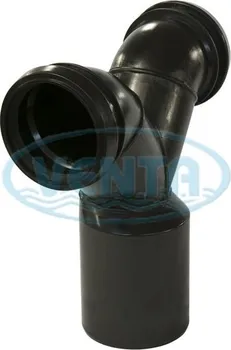 AlcaPlast Spojovací dvojité koleno M909 90° pro závěsné WC s těsněním a ochrannými zátkami