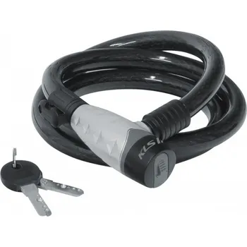 Zámek na kolo Zámek KLS Hardcoil, spirálový, 150cm