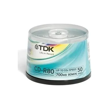 Optické médium TDK CD-R 700MB 80min 52x 50 cake