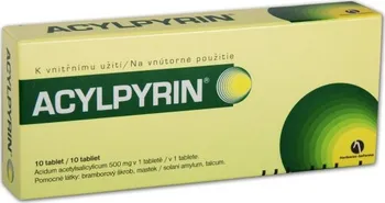 Lék na bolest, zánět a horečku Acylpyrin 500 mg 10 tbl.