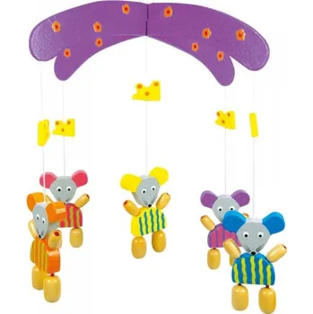 Kolotoč nad postýlku Bino Závěsný kolotoč Myšky