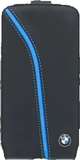 Pouzdro na mobilní telefon BMFLS4PIB BMW Singature Seat Black Flip Pouzdro pro Samsung i9505 S4
