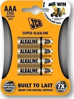 JCB SUPER alkalická baterie LR03, blistr 4 ks