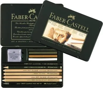 Grafitová tužka Faber-Castell PITT Monochrome sada 12 ks 