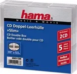 Hama CD Slim Double Jewel Case pack of 5