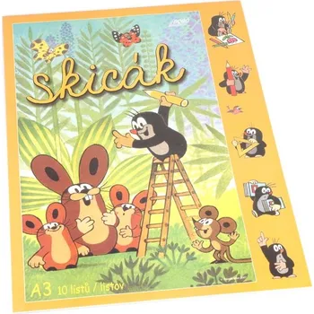 Bobo Skicák Krtek lepený A3-10 listů