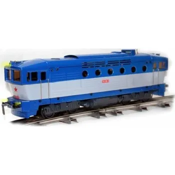 Vláček a vláčkodráha Merkur Lokomotiva Brejlovec modrý - jednomotorový