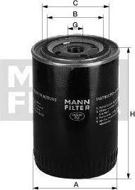 Olejový filtr Filtr olejový MANN (MF W962/50)