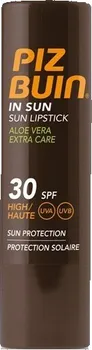 Péče o rty Piz Buin Balzám na rty s Aloe Vera SPF 30 (In Sun Lipstick Aloe Vera Extra Care) 4,9 g