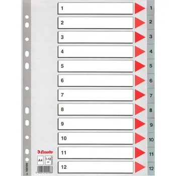 Esselte rozdružovař A4 1-12 plastový